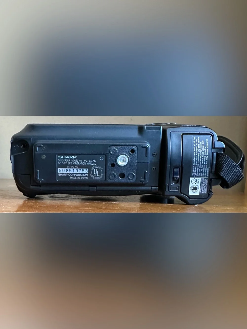 Sharp VL-E37 Super 8 Hi-Fi Monaural Video Viewcam Camera FOR PARTS/REPAIR